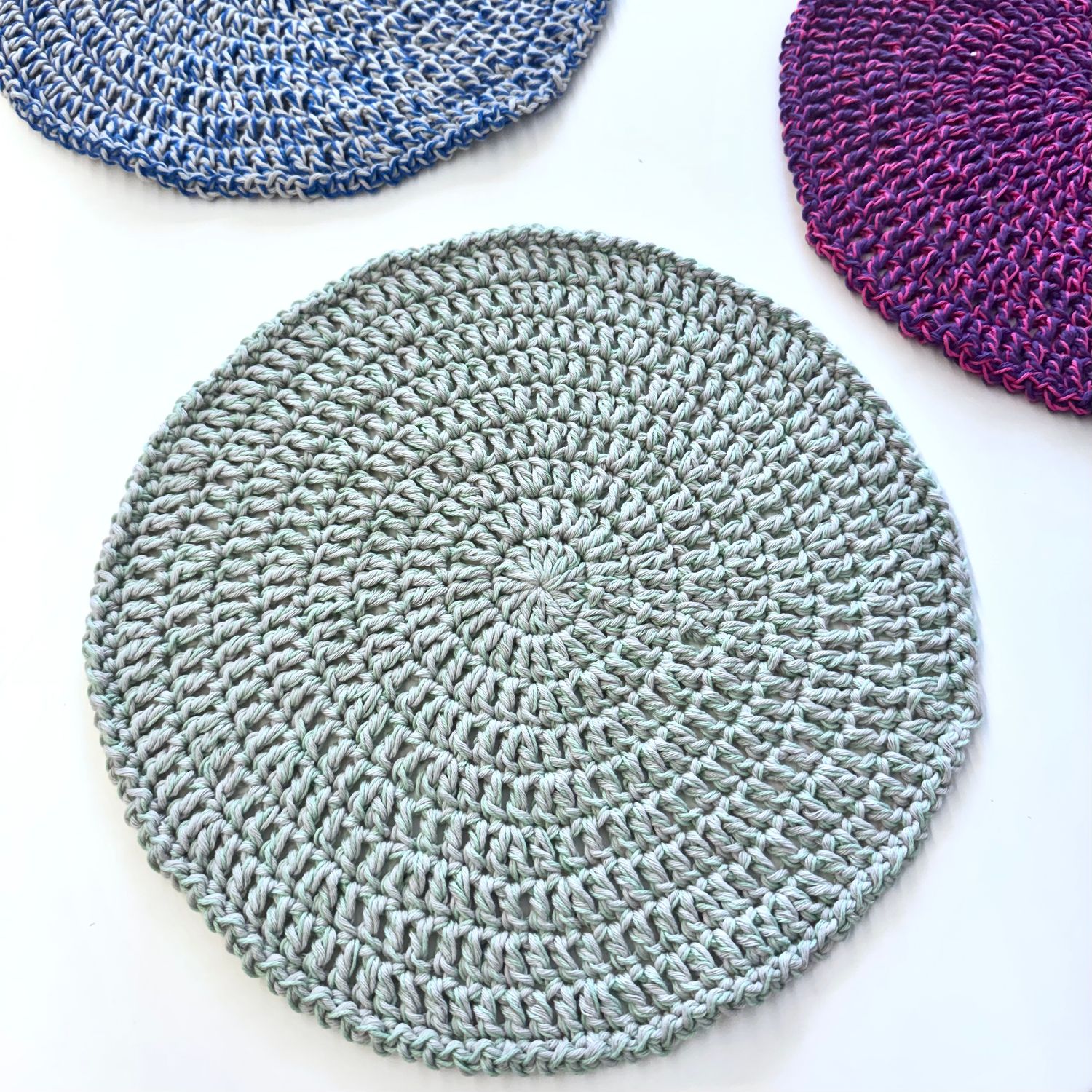 KIT Tovagliette Rotonde / Sottopiatti in cotone