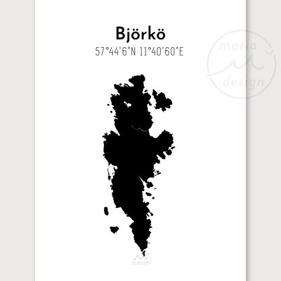 Ökarta - Öckerö-öarna - Svart