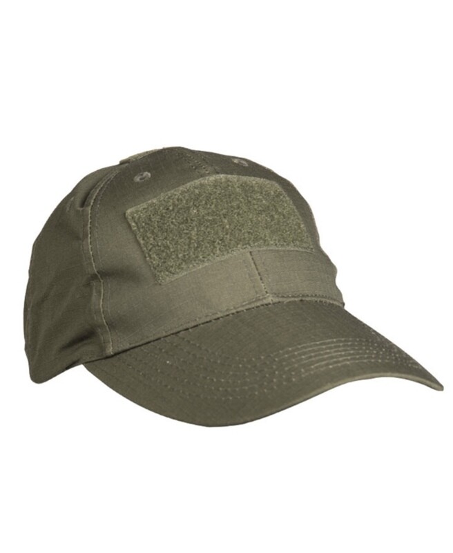 Tactical Cap mit 3 Klettflächen, Olive