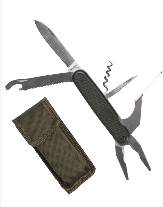 BW Messer, Pocket-Tool, Oliv mit Etui