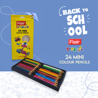 24 Mini Colour Pencils