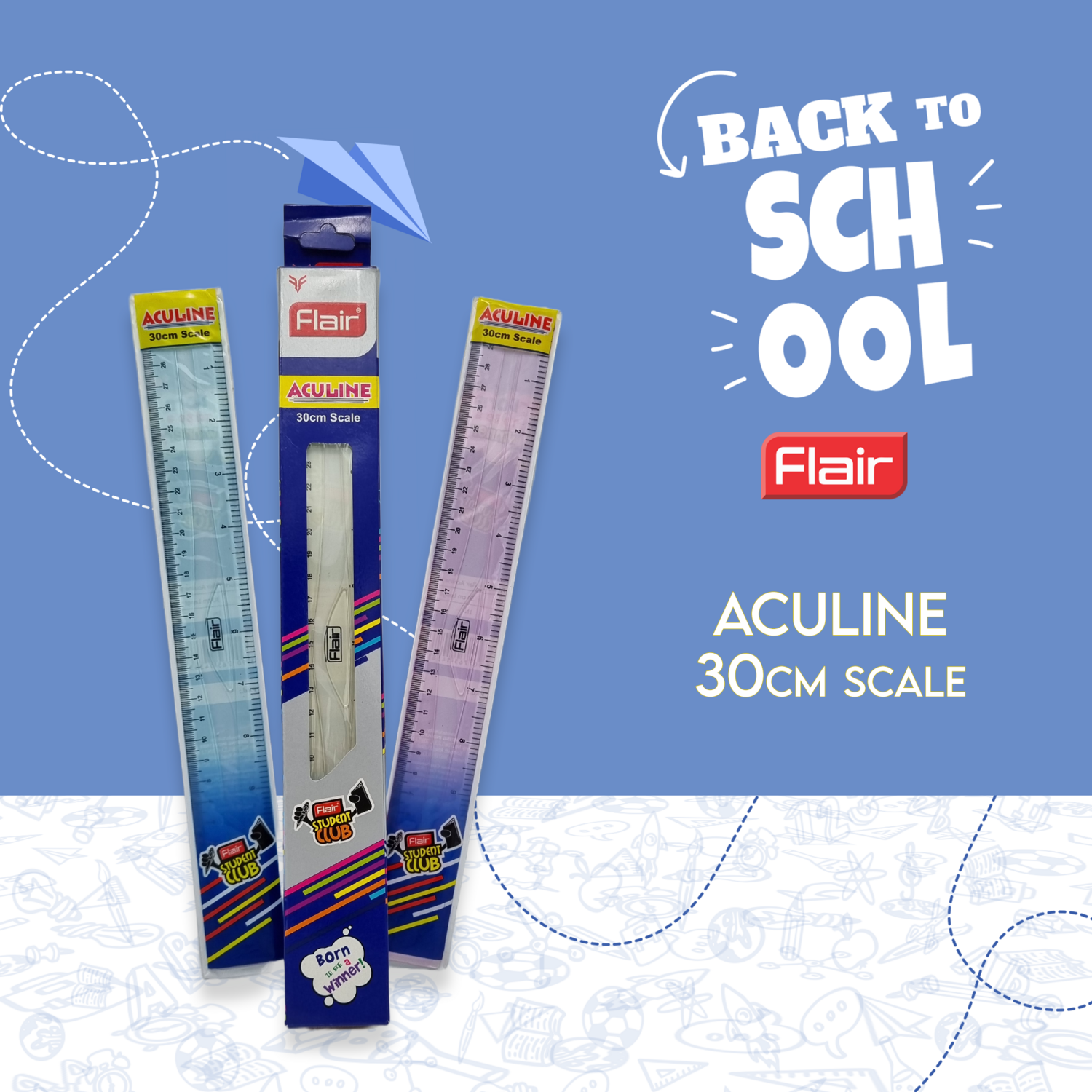 Aculine 30cm Ruler