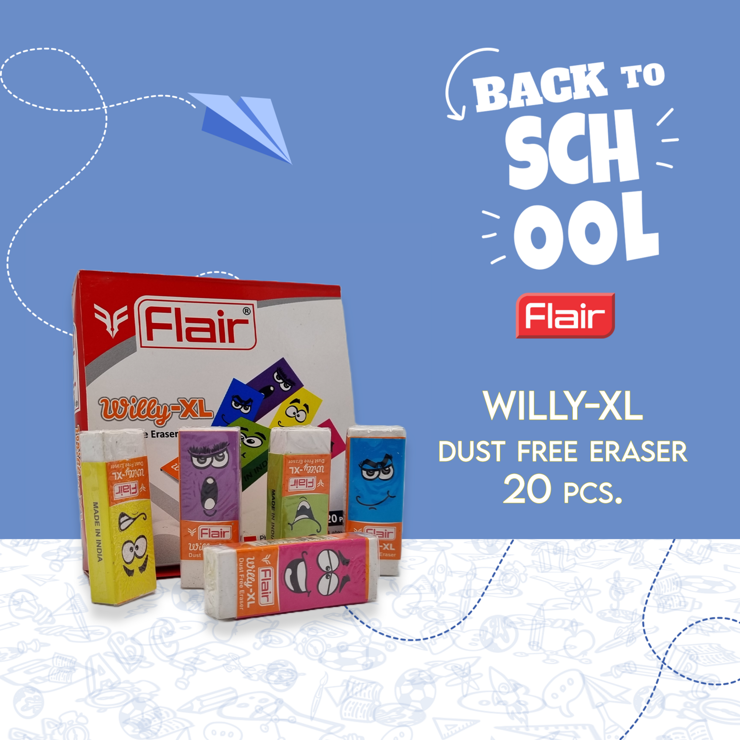 Willy-XL Dust Free Eraser