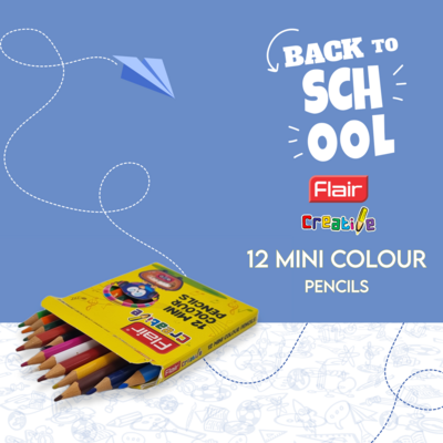 12 Mini Colour Pencils