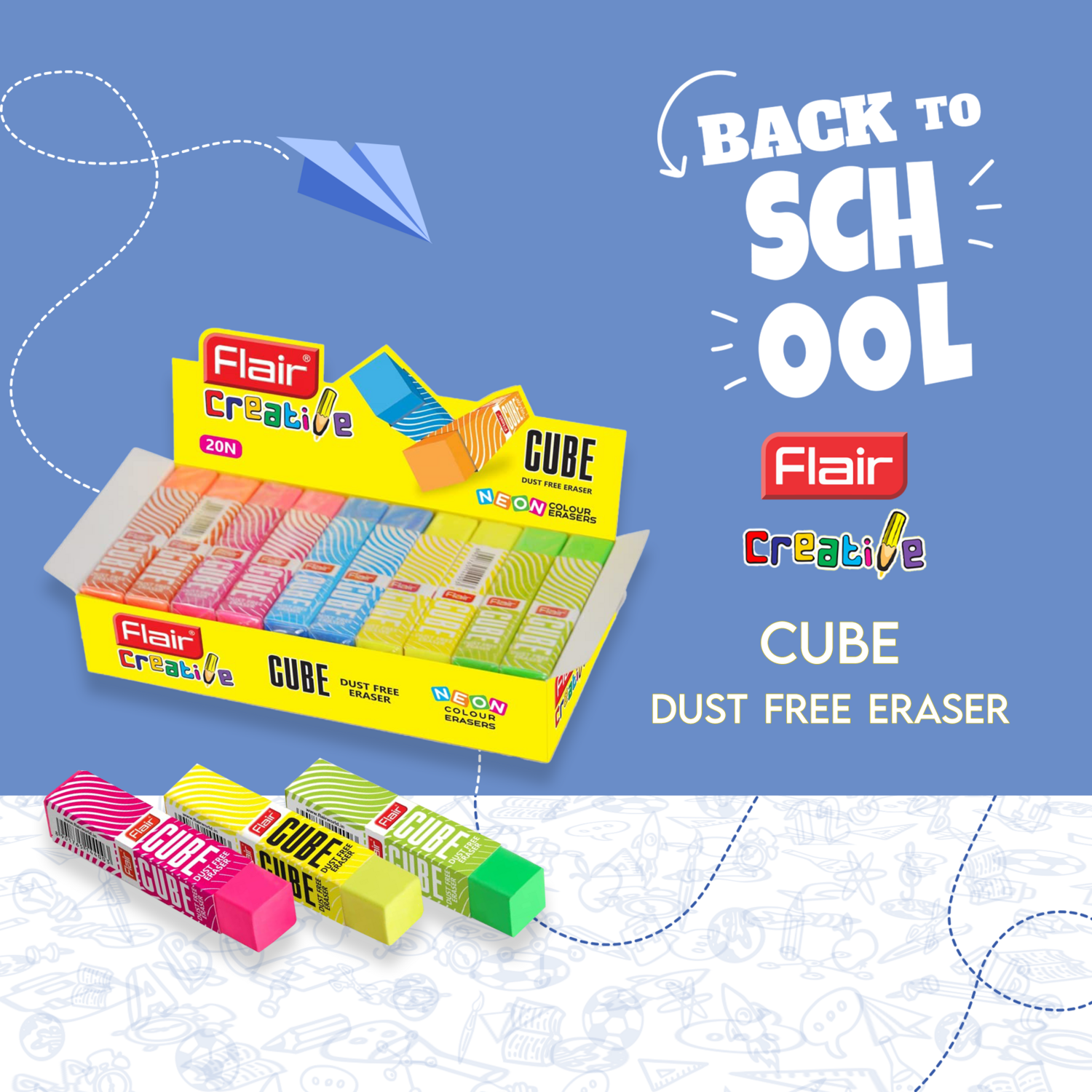Cube Dust Free Eraser