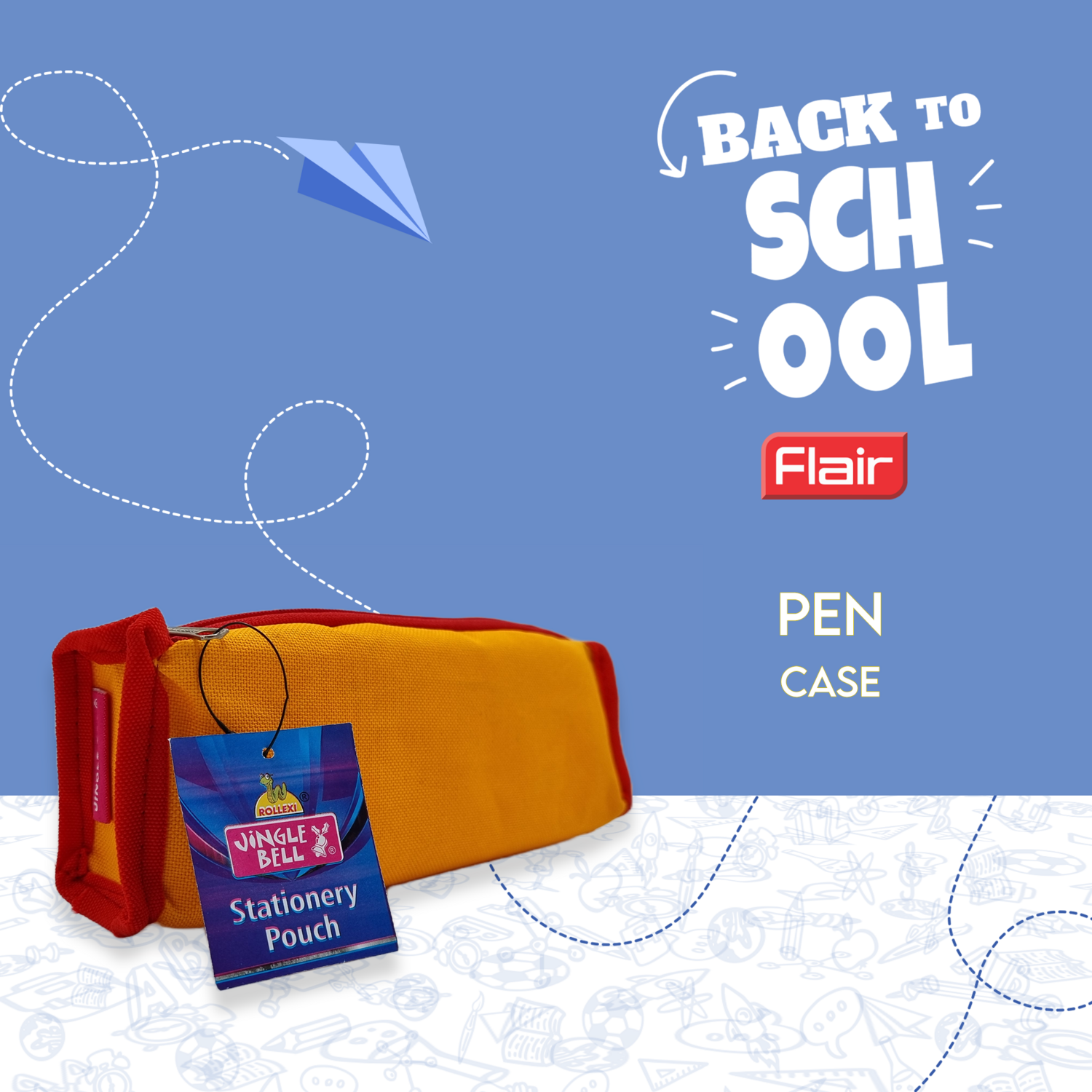 Orange Pencil Case