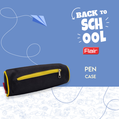Black &amp; Yellow Pencil Case