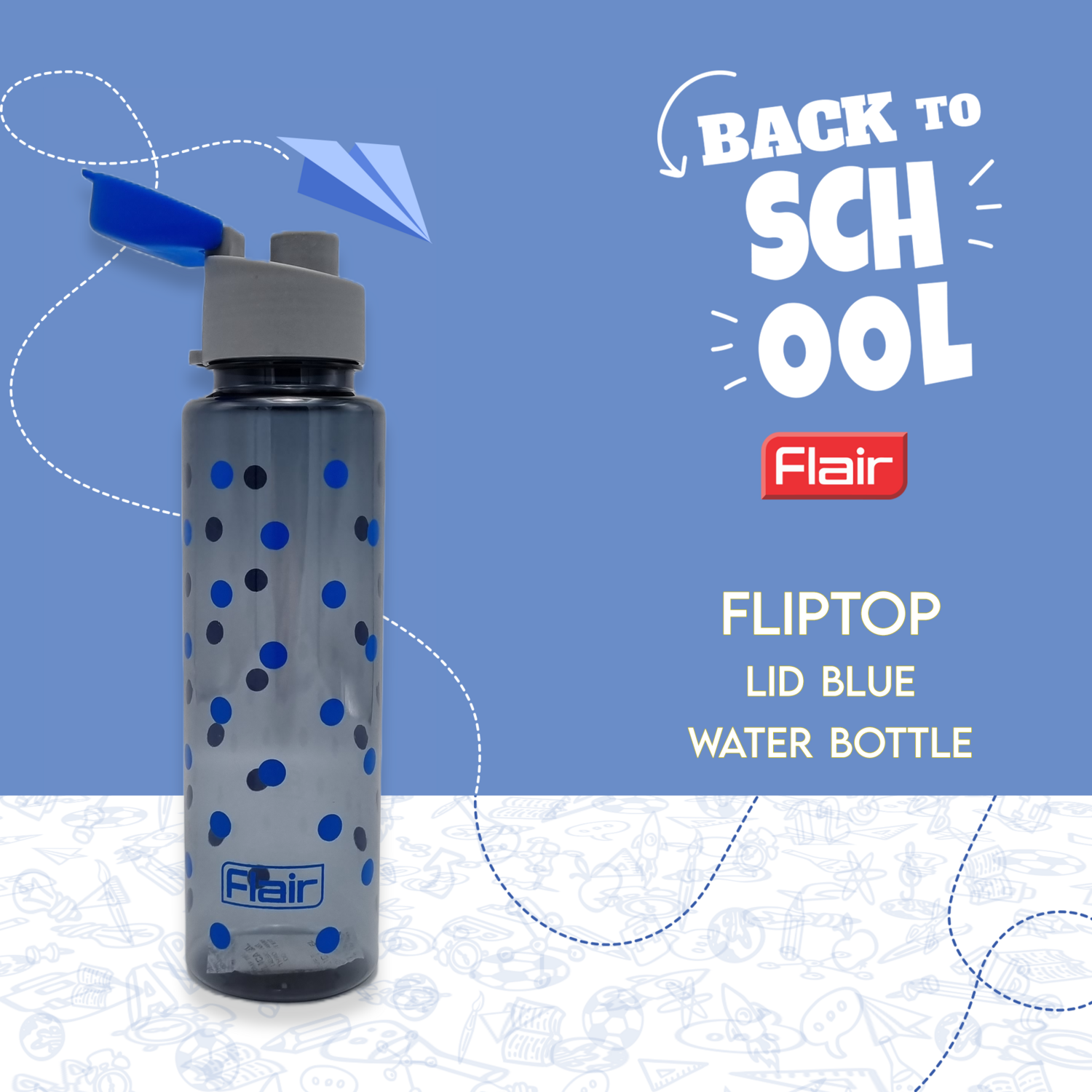 Plastics Polka Pet Bottle With Fliptop