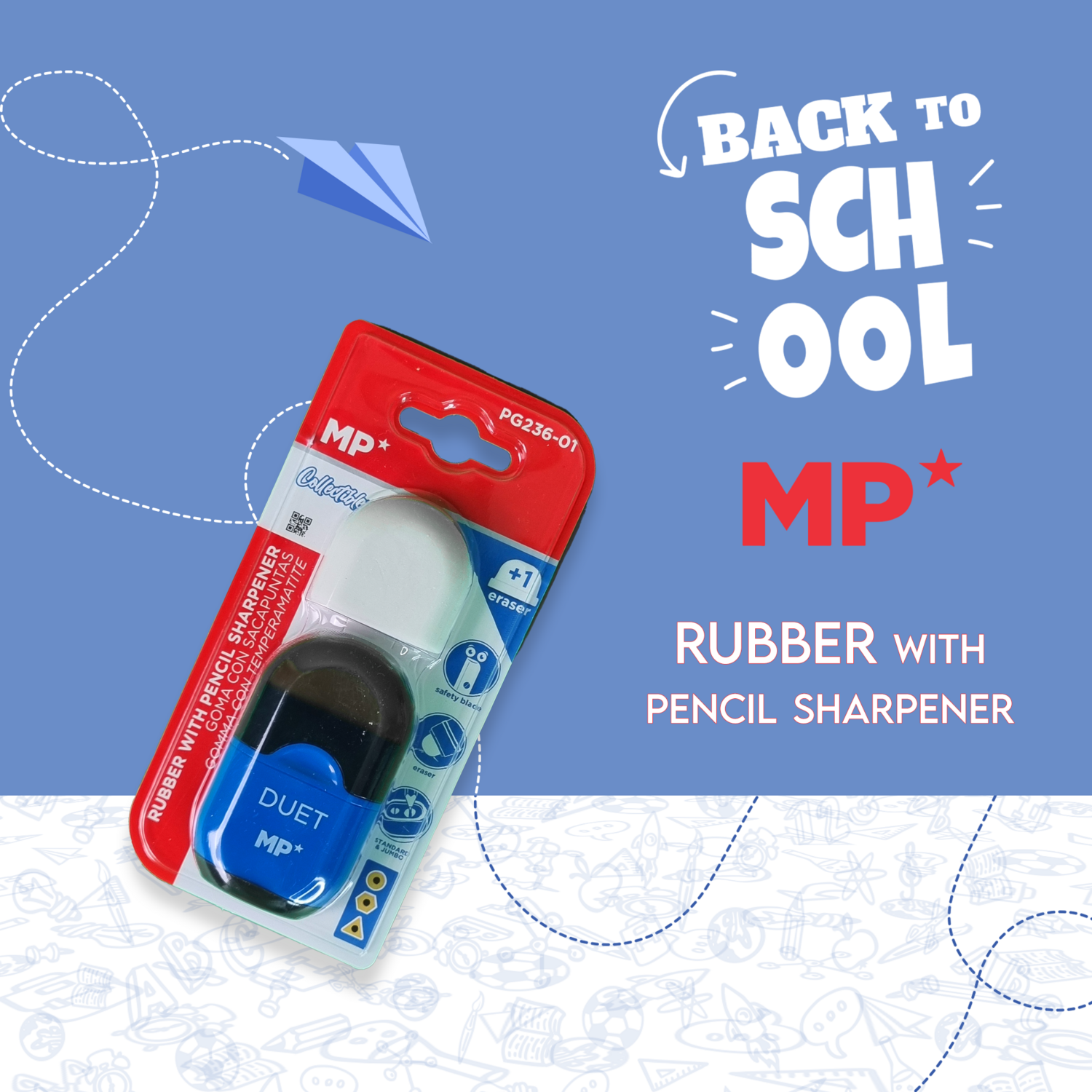 Rubber With Pencil Sharpener