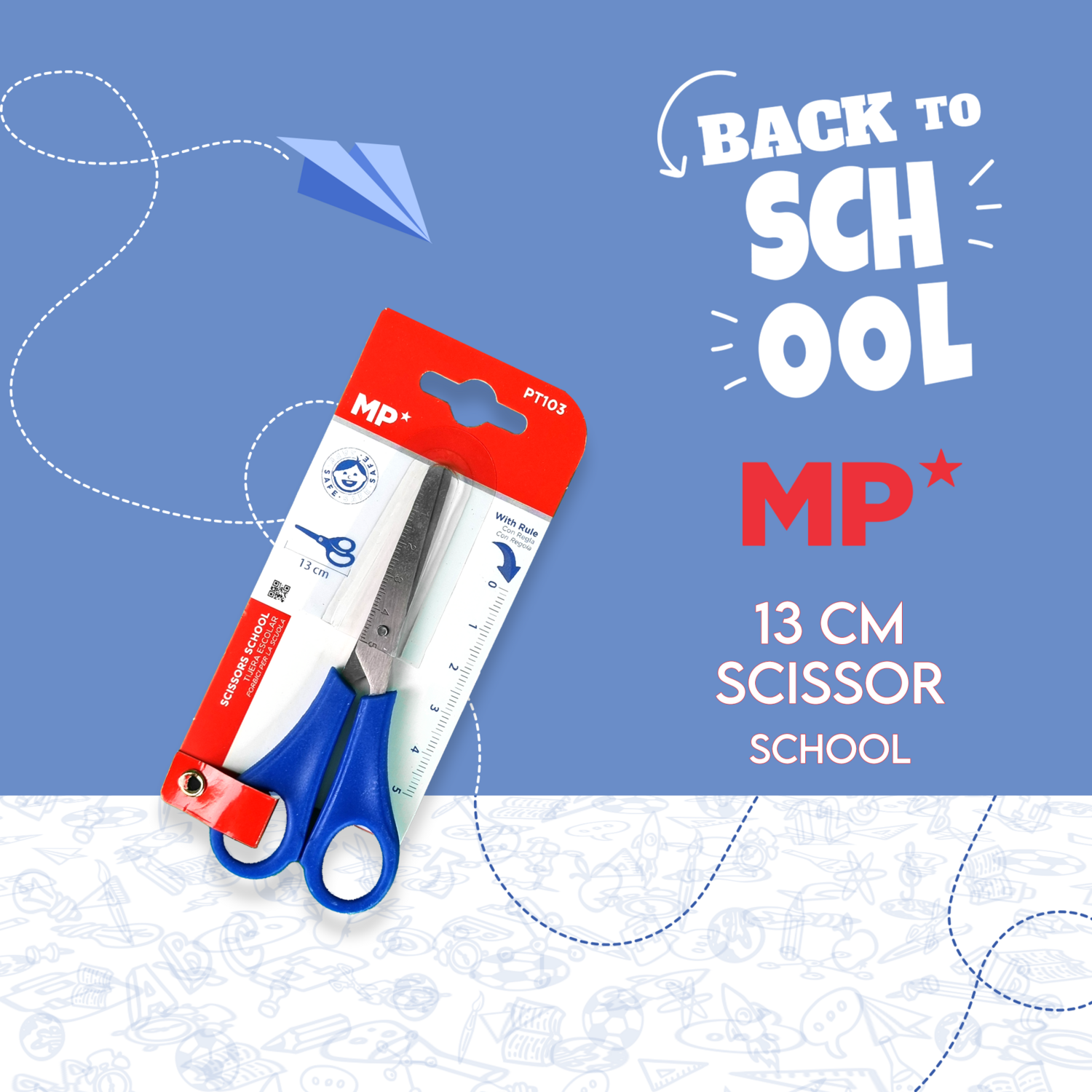 13 cm Scissor School