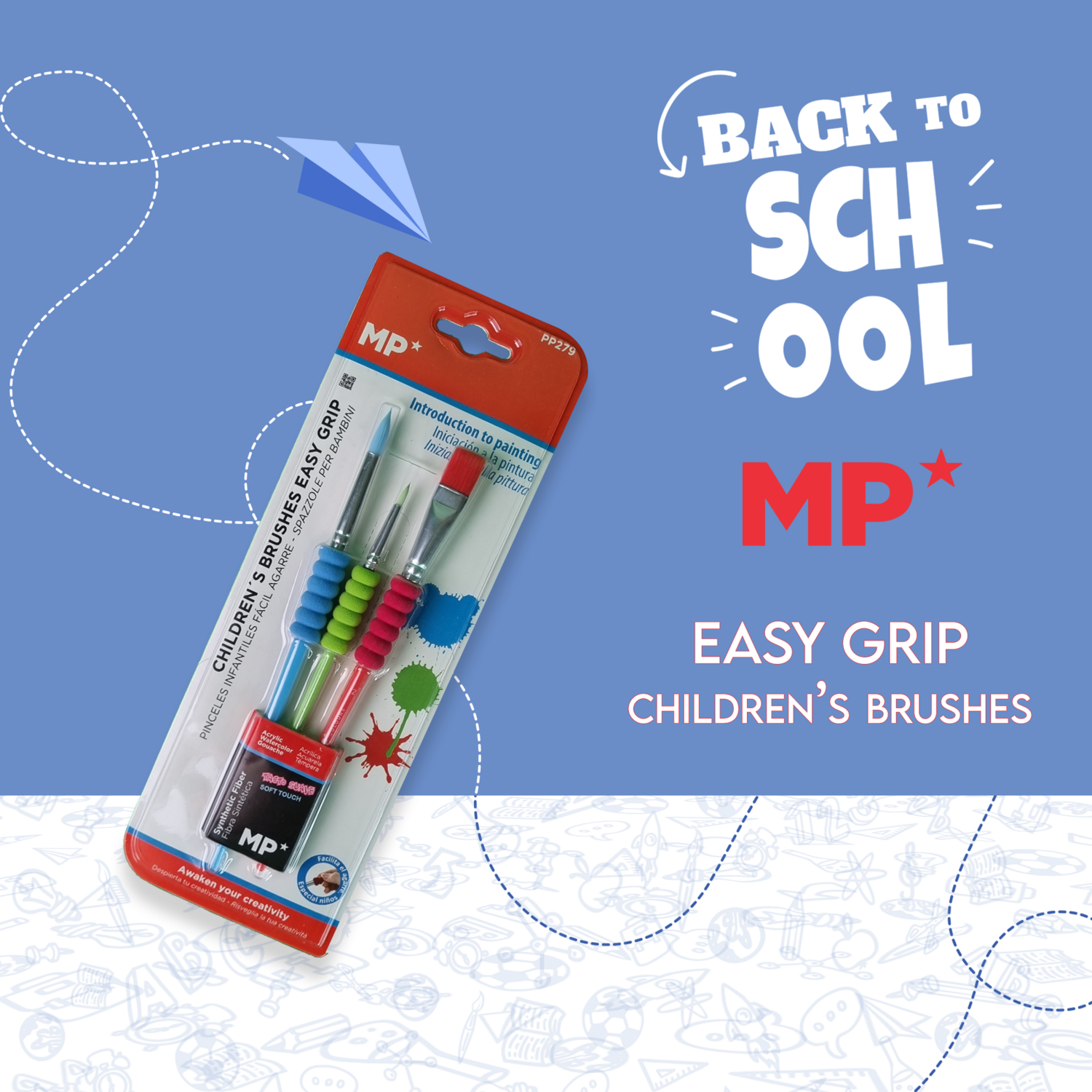 Easy Grip Children&#39;s Brushes