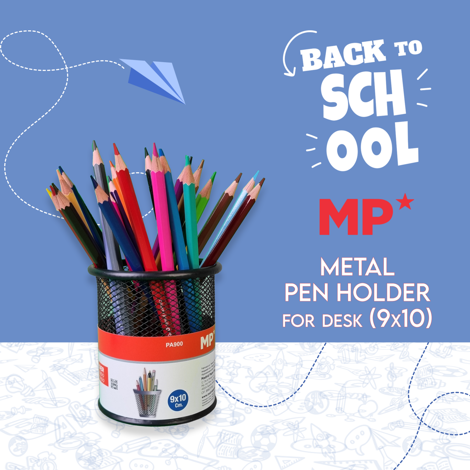 Metal Pen Holder (9x10)