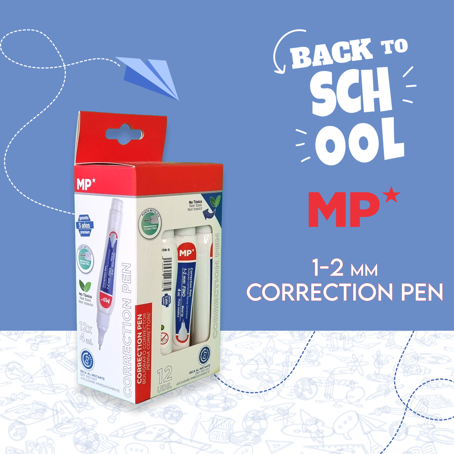 1-2 mm Correction Pen