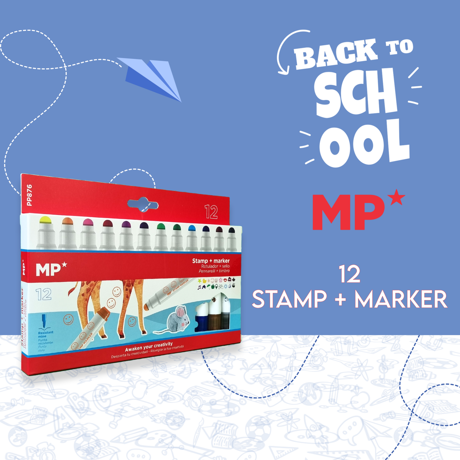 12 Stamp + Marker