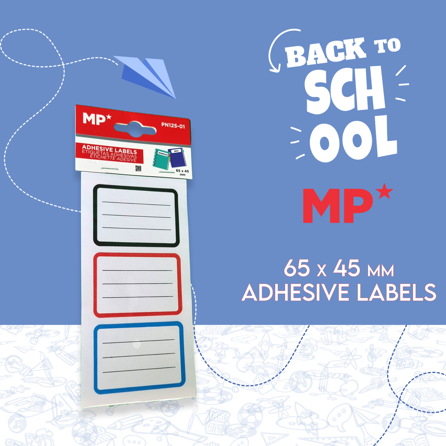 Adhesive Labels (65 x 45 mm)