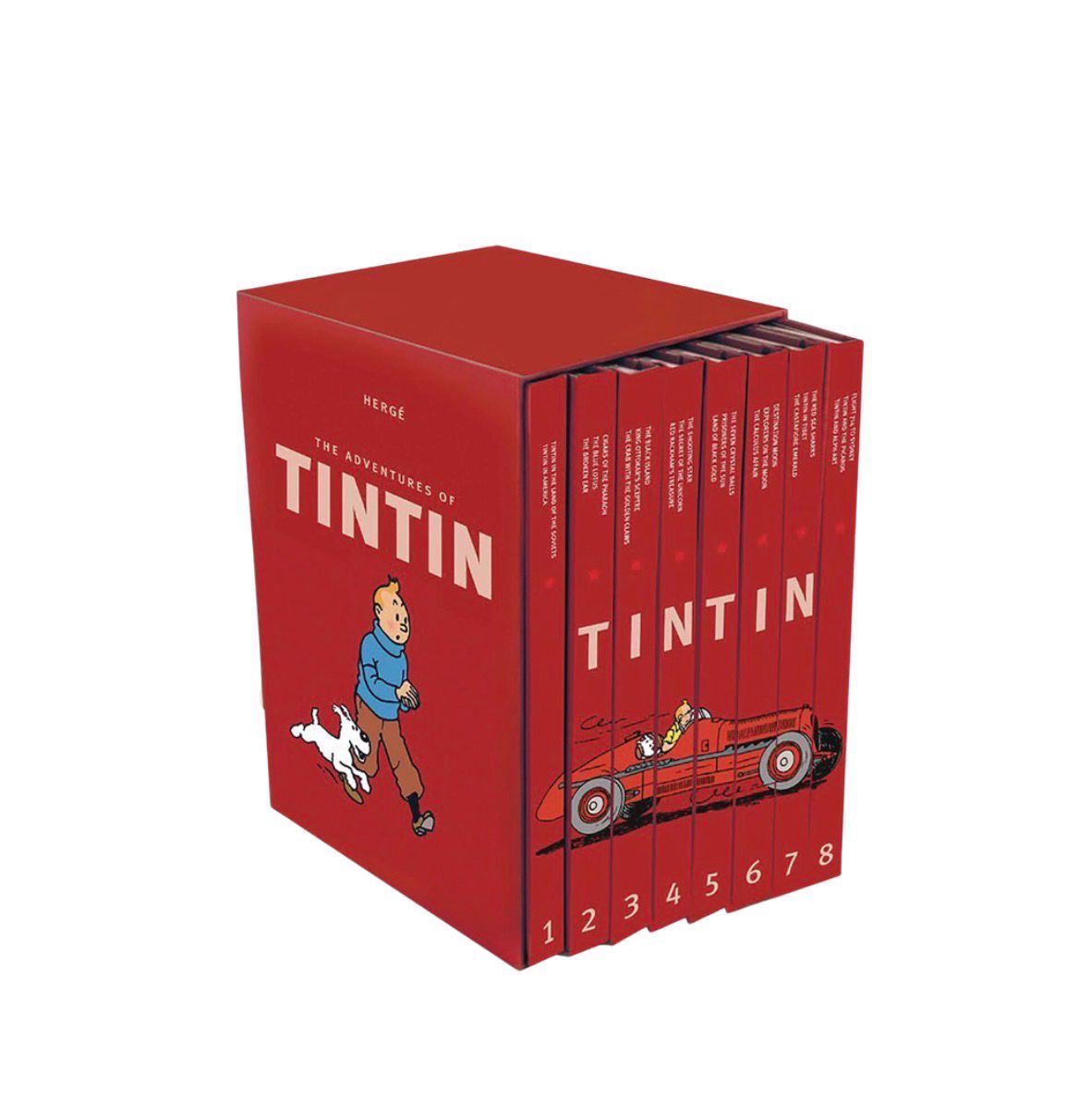 The Adventures of Tintin - 8 Book Series Set