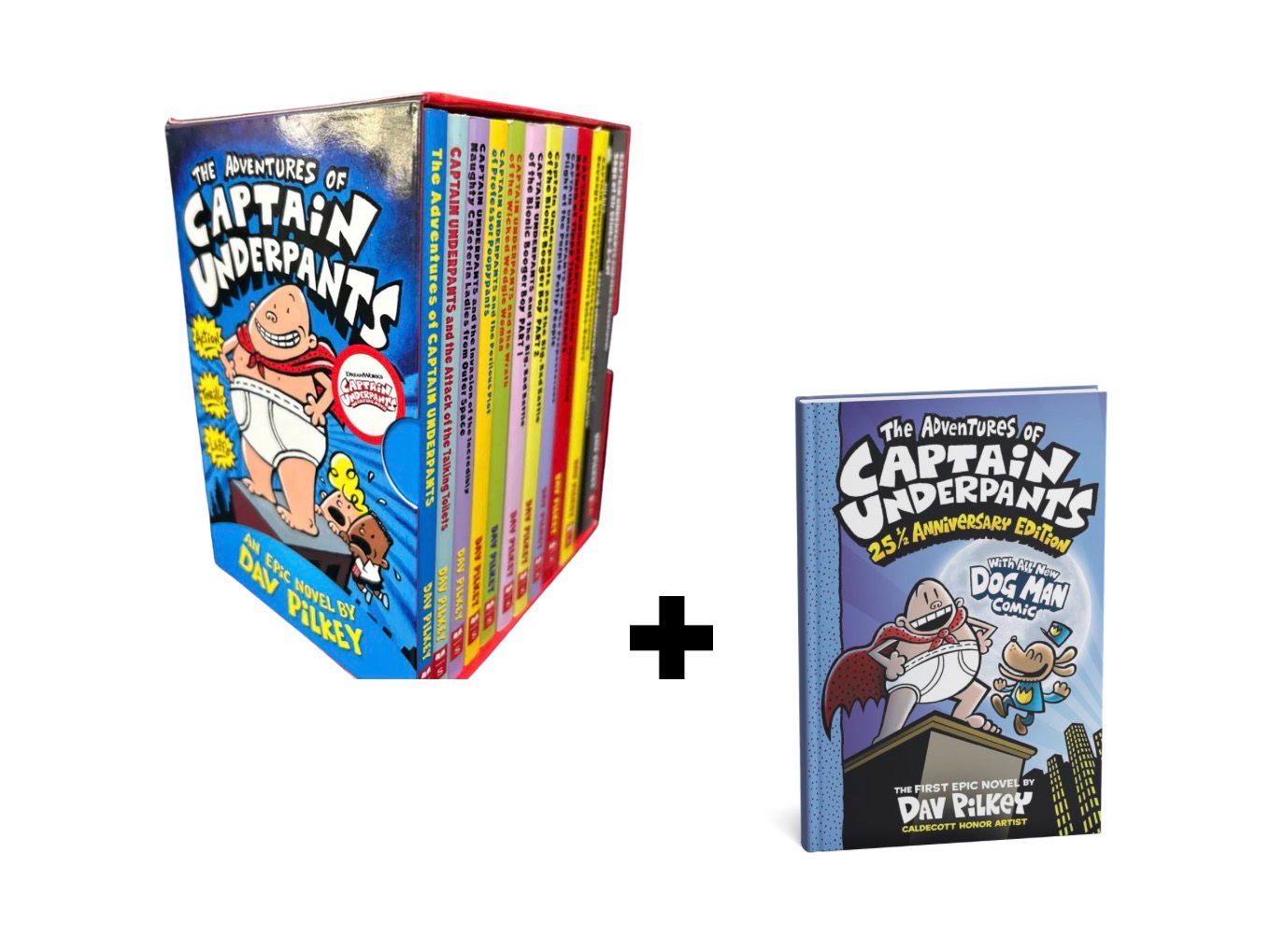 Captain Underpants – Complete 12-Book Box Set + FREE 25½ Anniversary Edition