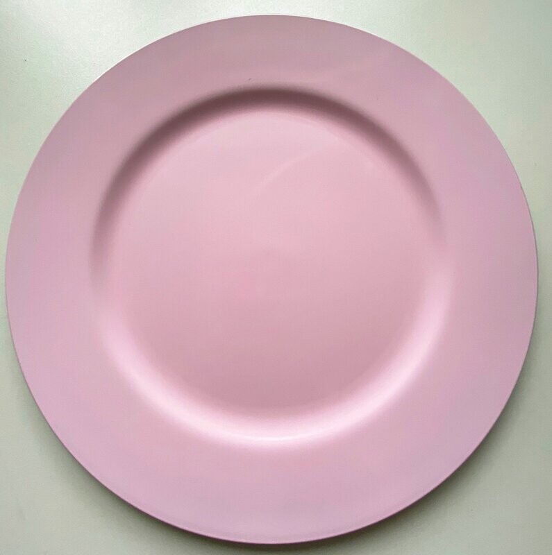 Platzteller rosa glänzend