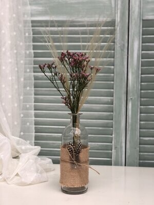 Vase Jute Feder