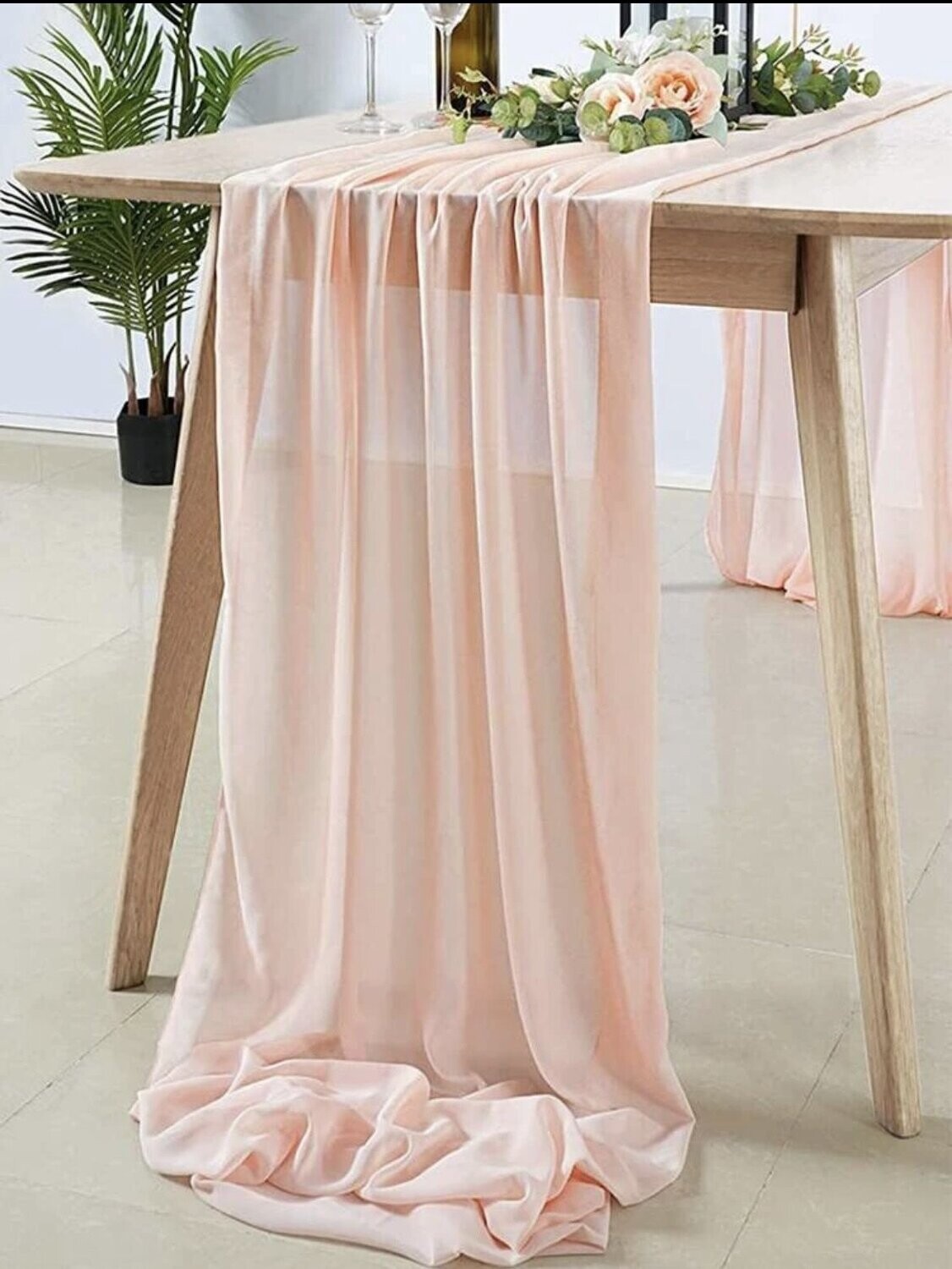 Chiffonstoff Tischläufer
