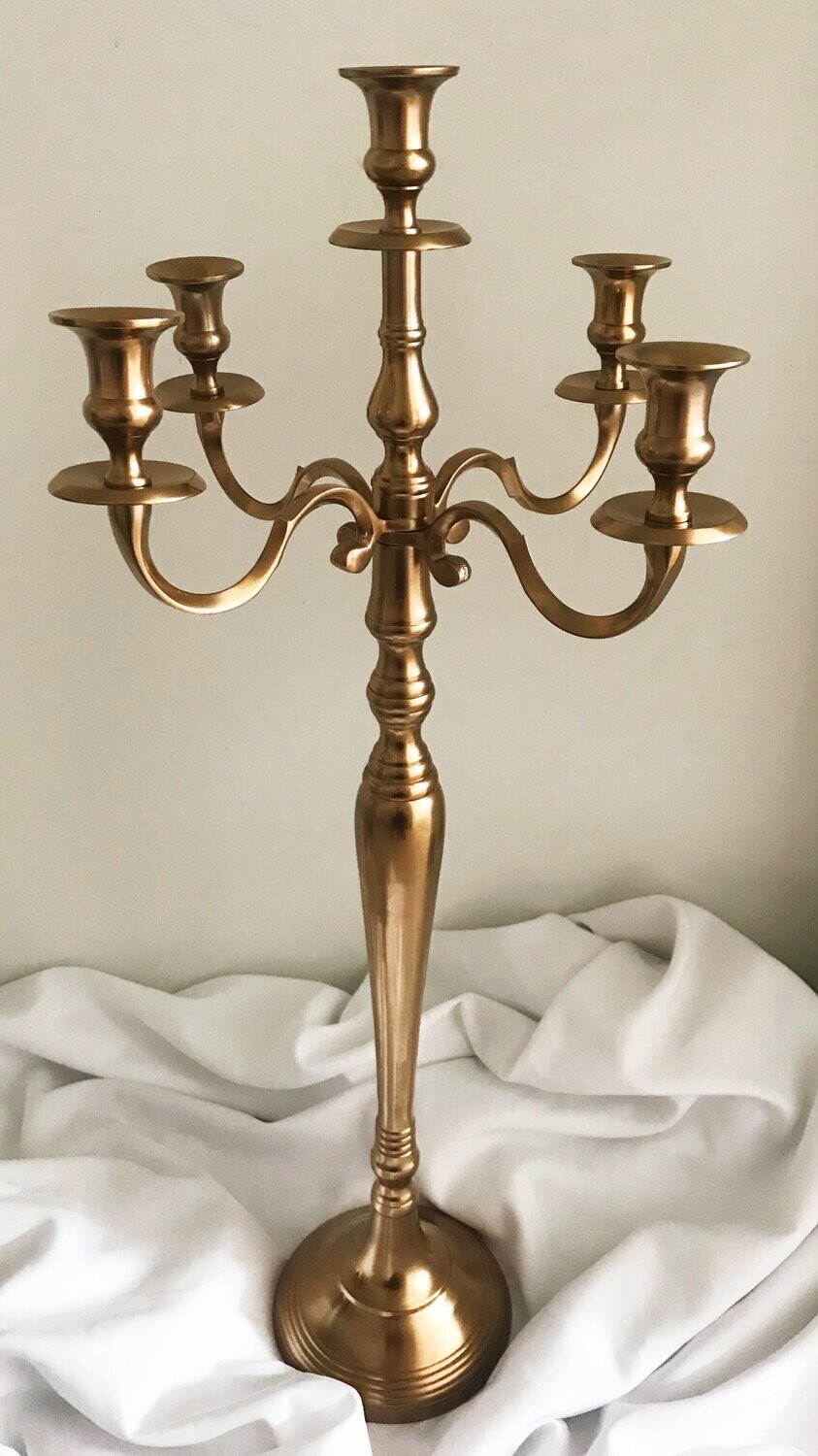 Kerzenständer 5-armig 80 cm gold-antik