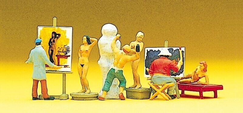 Peintre sculpteur + modèles