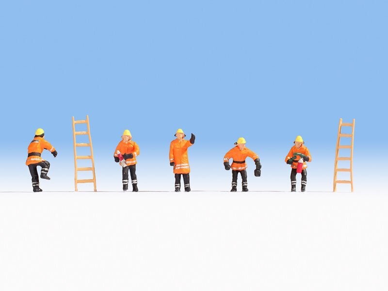 Pompier (vêtement de sécurité orange)