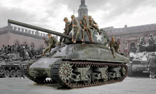 M4A1 Sherman et Infanterie