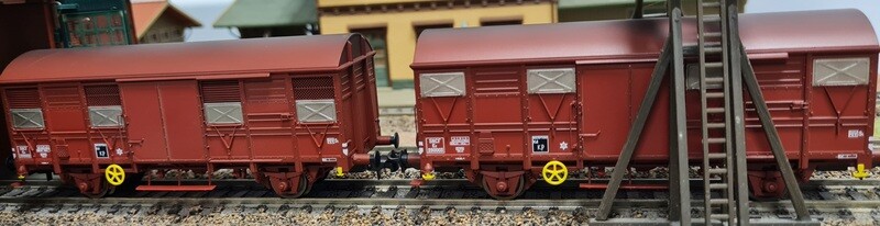 2 wagons couvert Permaplex