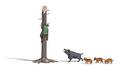 Charge de sangliers