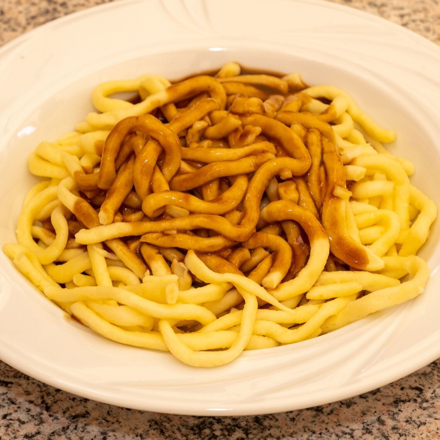 5x Spätzle mit Soße