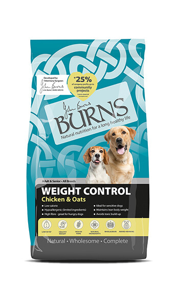 BURNS WEIGHT CONTROL CHICKEN AND OATS DRY DOG FOOD