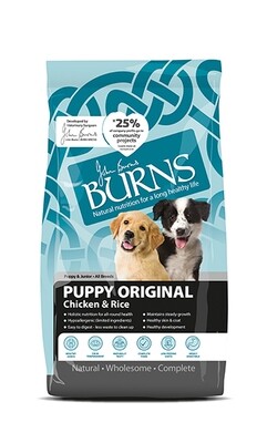 BURNS PUPPY ORIGINAL CHICKEN &amp; RICE DRY DOG FOOD