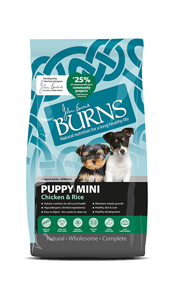 BURNS MINI PUPPY CHICKEN &amp; RICE DRY DOG FOOD