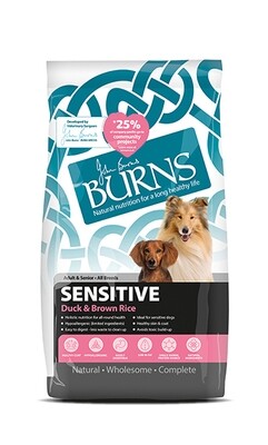BURNS ADULT SENSITIVE DUCK &amp; BROWN RICE