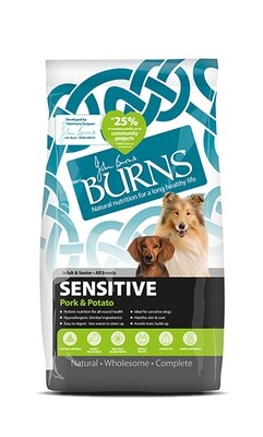 BURNS SENSITIVE PORK &amp; POTATO DRY FOOD
