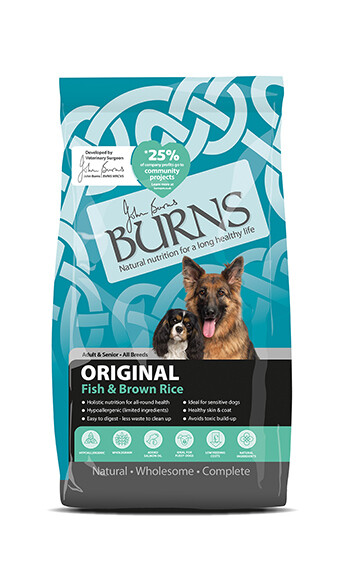 BURNS ORIGINAL ADULT FISH &amp; BROWN RICE DRY FOOD