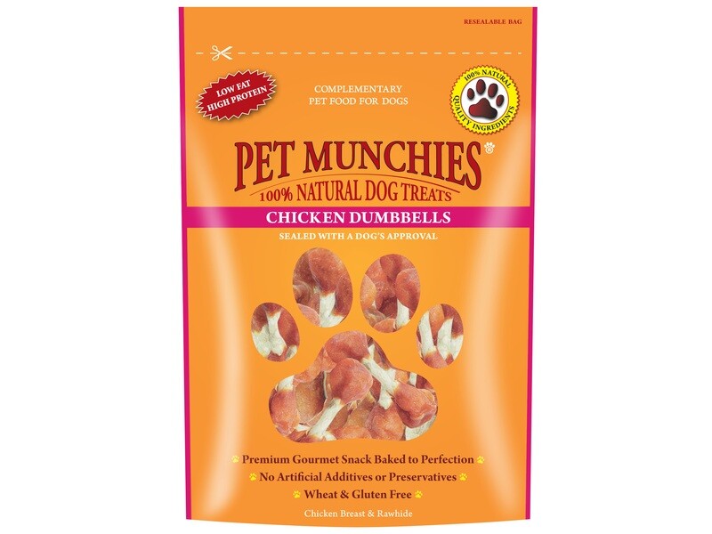 PET MUNCHIES CHICKEN DUMBBELL 80G