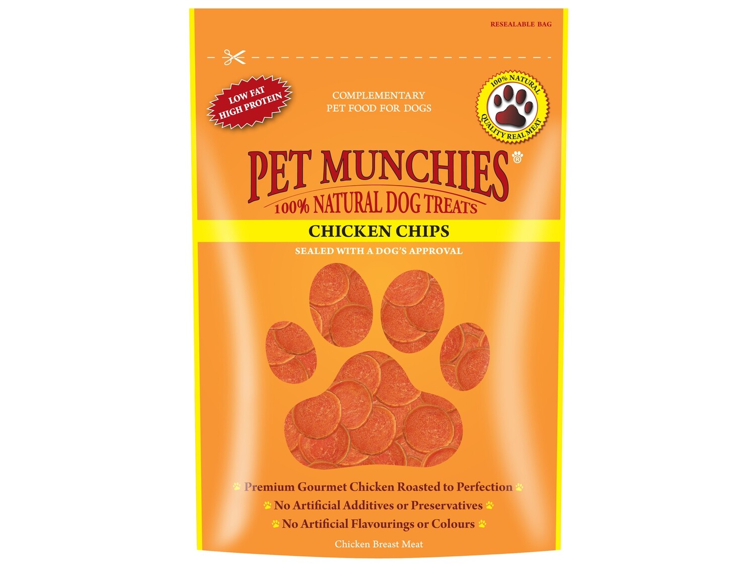 PET MUNCHIES CHICKEN CHIPS 100G