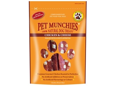 PET MUNCHIES CHICKEN &amp; CHEESE 100G