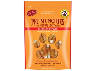 PET MUNCHIES CHICKEN TWISTS 80G