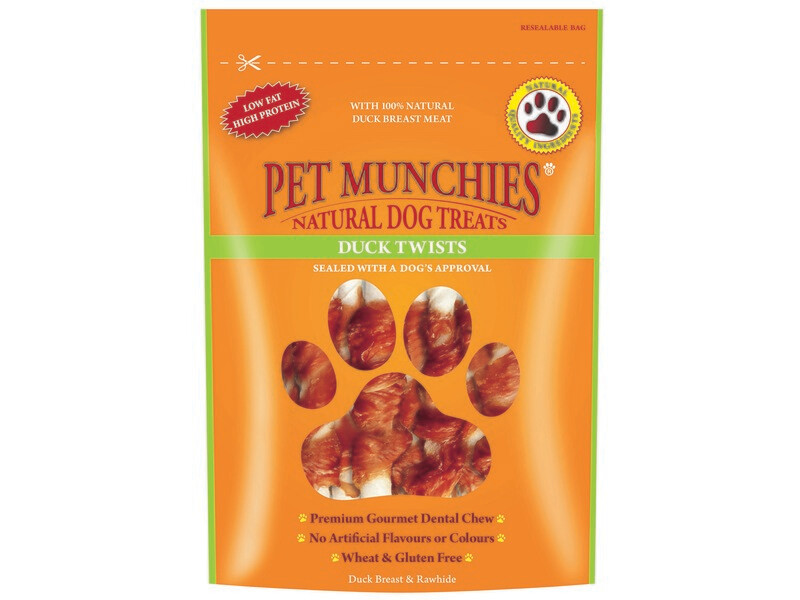 PET MUNCHIES DUCK TWISTS 80G