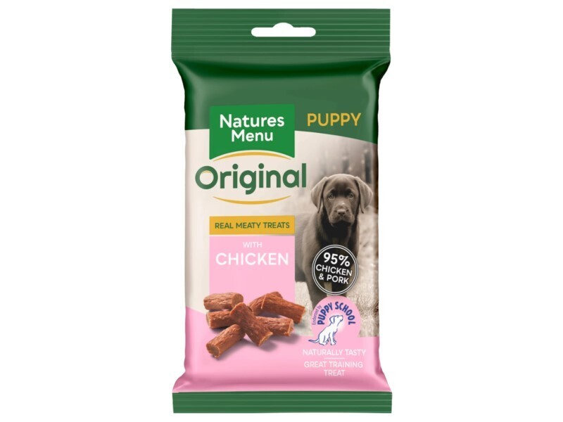 NATURES MENU PUPPY TREAT CHICKEN 60G 12P