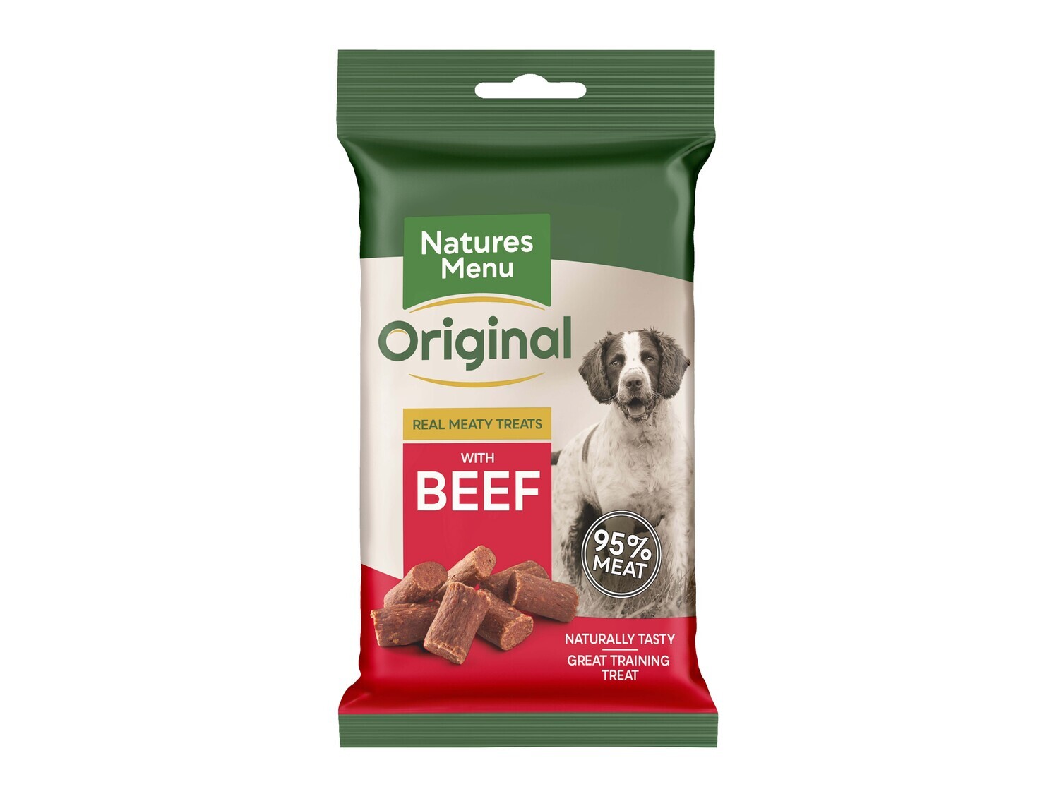 NAT MENU DOG TREATS BEEF 60G 12PK