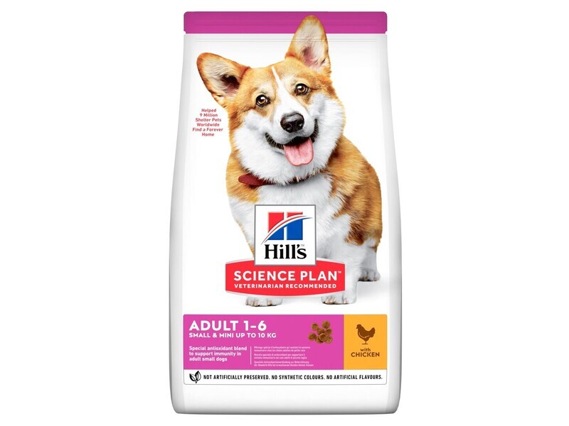 HILLS DOG 3KG ADULT SML &amp; MINI CHICKEN