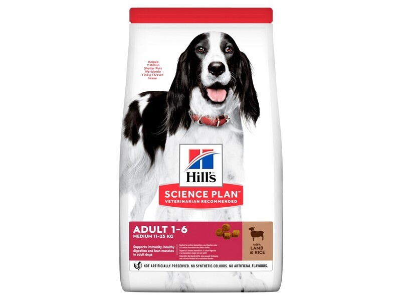 HILLS DOG 2.5KG ADULT MEDIUM LAMB &amp; RICE