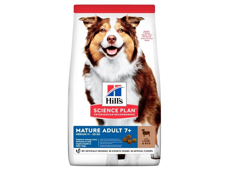 HILLS DOG 14KG MATURE MEDIUM LAMB &amp; RICE