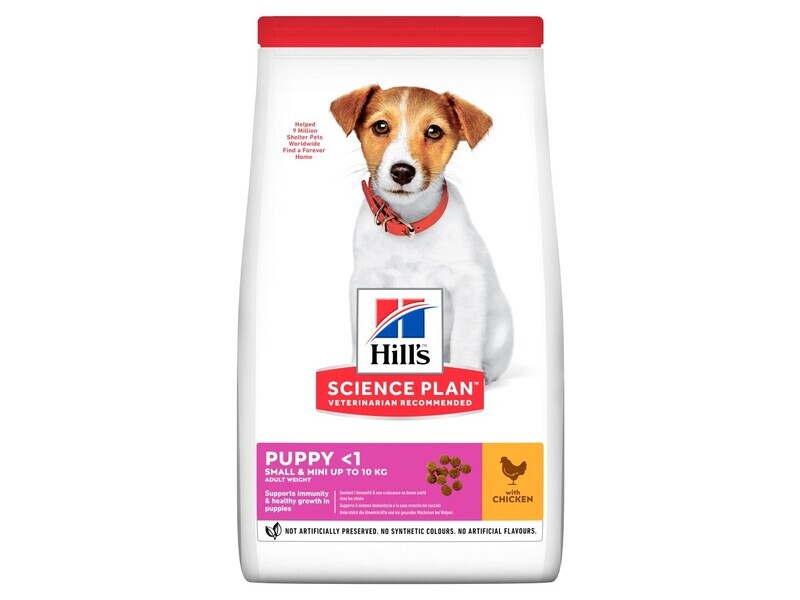 HILLS DOG 3KG PUPPY SML&amp;MINI CHICKEN