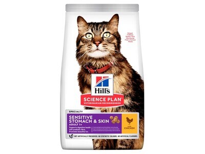 HILLS CAT 1.5KG SENSITIVE STOMACH &amp; SKIN
