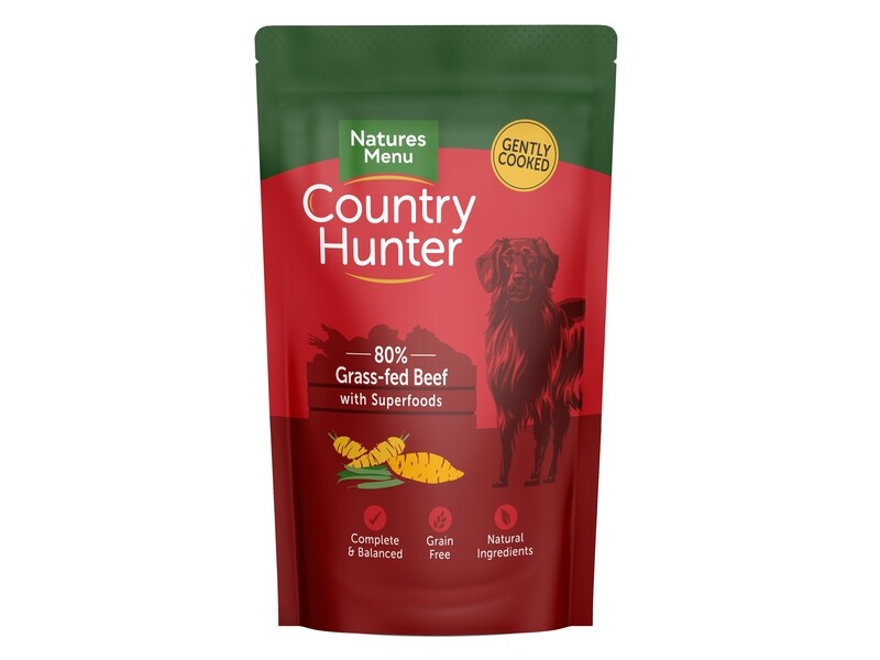 COUNTRY HUNTER DOG POUCHES BEEF150G